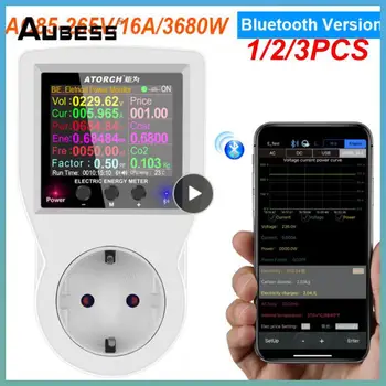 1/2/3PCS Aubess Digitális Wattmeter WIFI/Bluetooth HÁLÓZATI 220V Teljesítmény-Mérő Villamosenergia-Fogyasztás az Energia-Mérő Teljesítmény Teljesítmény