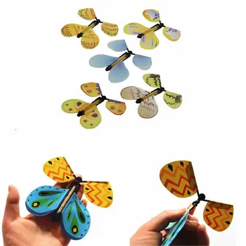 1 Pár Kreatív Át Repülő Pillangó Bábból A Lepke Trükk Kellék Mágia Játékok Gyerekeknek DIY Fél Ünnepi Kellékek