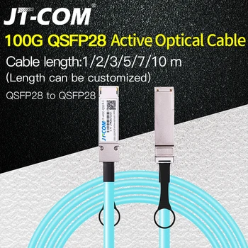 100G QSFP28, hogy QSFP28 AOC Optikai Kábel 1m 2m 3m 5m 7m 10 m MPO SFP Modul OM3 OM4 Aktív Optikai Kábel Támogatja az egyéni hossz