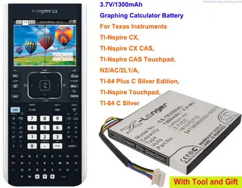 1300mAh Akkumulátor Texas Instruments TI-84 C Ezüst, TI-84 Plus C ,TI-Nspire CAS -, TI-Nspire CX, TI-Nspire Touchpad