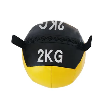 1db 2KG PU-nem-elasztikus fal labda szilárd egyensúly képzés fal labda, tornaterem, zömök fal labda súlya labda