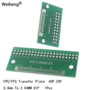 1DB FPC/FFC Átalakítás Lemez 0,8 MM-es 20P 40P Viszont 2.54 MM-es Térköz Teszt PCB TFT LCD