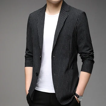 2023 Előkelő férfi bőrkabát boutique új jóképű koreai változata boutique divat bőr kabát slim alkalmi ruha M-4XL