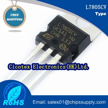 20db/sok L7805CV Tranzisztor integrált áramkör chips-220 IC REG IDO 5V 1,5 TO220AB L 7805 CV
