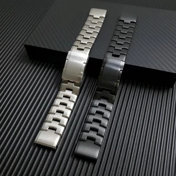 22 26mm Quick Fit Titán Ötvözet + Rozsdamentes Acél Watchband A Garmin Fenix 6 6x Pro 5 5x Plusz Heveder MARQ/Enduro Öv, Karkötő