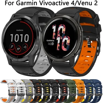22mm Watchband Szíj, A Garmin Venu 2 Vivoactive 4 Smartwatch karkötő Karkötő Forerunner 255 Zene Venu2 Szilikon Watchband