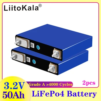 2DB LiitoKala 3.2 v 50Ah lifepo4 sejtek lítium akkumulátorok elektromos kerékpár akkumulátor napenergia rendszer EU MINKET adómentes