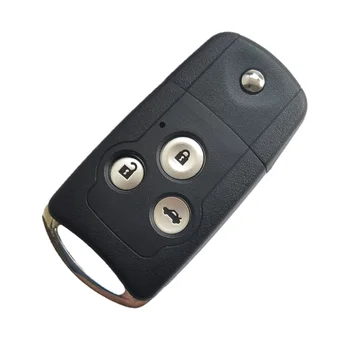 3 Gomb Távoli Kulcs Shell Eset Smart Autó Kulcs Ház Fedelét az Acura MDX RDX a Vágatlan Pengét, majd a Gombot Pad