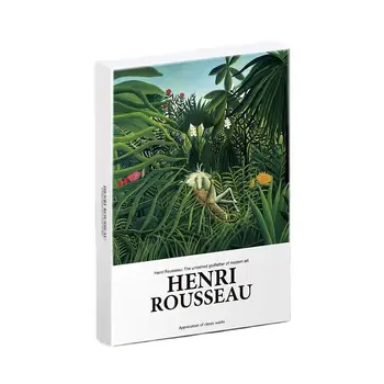 30 Db/Készlet Henri Rousseau Festmény Képeslap Ábra Táj Üdvözlő Üzenet Kártyák DIY Journal Dekoráció Papíráru