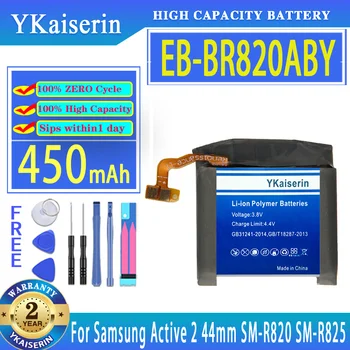 450mAh Akkumulátor EB-BR820ABY Samsung Galaxy Óra Aktív 2 Active2 SM-R820 SM-R825 44mm Nézni EB BR820ABY Akkumulátor