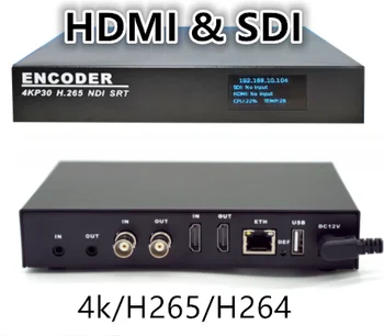 4k/H265/H264 Ultra Felbontású Kódolóval,Internetes Élő Közvetítés, HDMI/SDI, Hogy IP (http/udp/rtsp/rtmp) Hálózat TV Rendszer Kódoló