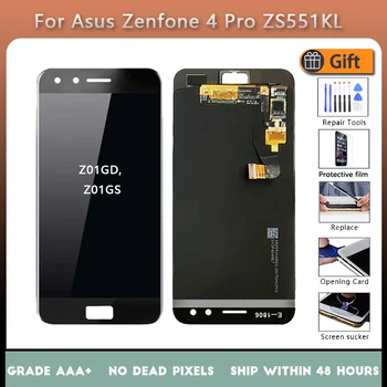 5.5 Új Asus Zenfone 4 Pro ZS551KL LCD képernyő szerelvény érintse meg üveg,Z01GD LCD Kijelző eredeti Fekete