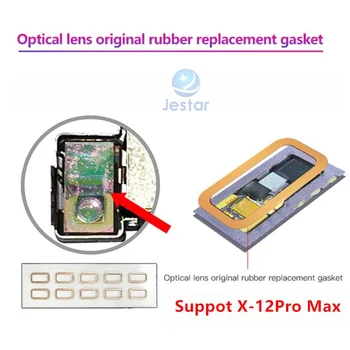 5db Mátrix Arcát ID javítás optikai lencse eredeti gumi tömítés csere telefon arcát kötény tömítés iphone x-max 12pro