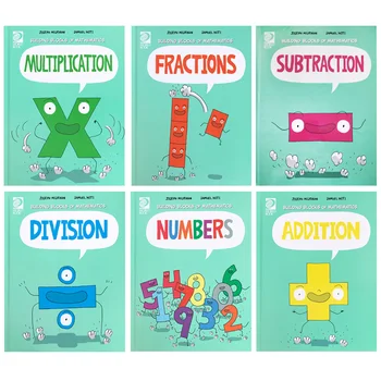 6 Könyvek/Set építőkövei Matematika Matematika Tanulási Gyűjtemény Könyv Gyermekek Képregény Matek Felvilágosodás Könyvek
