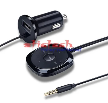 a dhl vagy az ems 20db Autó Bluetooth-Aux Audio Receiver Adapter Bluetooth Kihangosító kihangosító Zene Vevő USB forró eladó