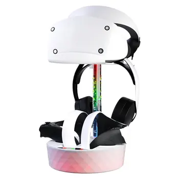 a PS VR2 Kezelni Ülés Mágneses Töltés PS VR2 Színes Töltés Tároló Állvány Színes RGB Lámpa Bolt Szemüveg Fejhallgató