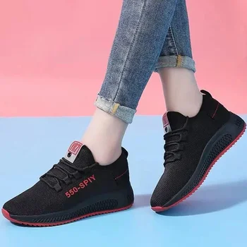 Alkalmi Cipők, Női Cipők, Lélegző Mesh koreai Stílus Divatos Cipő Lakások Cipő Női Tenisz De Mujer Zapatillas Comodas