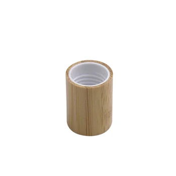 bambusz cap10ml Üveg Kristály Kő Illóolajok a Masszázs Henger Üres Üvegeket Újratölthető Roll Parfümös üveg