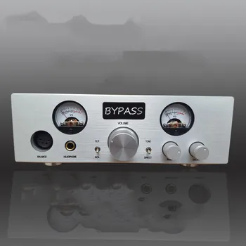 BYPASS AUDIO márka új frissítés E20 teljesen kiegyensúlyozott osztályú előfokkal tuning all-in-one gép VU meter