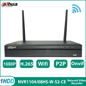 Dahua NVR1104HS-W-S2 NVR1108HS-W-S2 Vezeték nélküli NVR 4/8 Csatornák WiFi Kamera Merevlemez-Videó Felvevő Onvif H. 265 P2P 1HDD CCTV