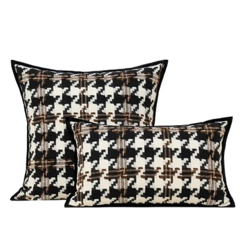 divat houndstooth minta párnahuzat 30x50 45x45 50x50cm dekoratív párna fedezni kanapé nappali luxus párnahuzat pillowcas