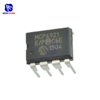 diymore IC Chips MCP4921-E/O MCP4921 1 Csatorna 12 Bites Kimeneti Feszültség Digitális-Analóg Átalakító DIP-8