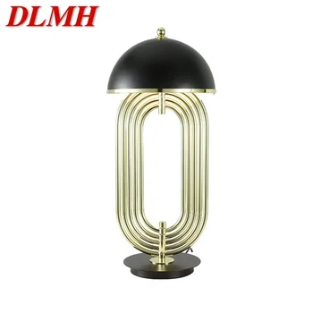DLMH Modern LED Lámpa Asztal Design E27 Fekete-Arany Kreatív asztali Lámpa Otthoni Dekorációs Előtér Nappali, Hálószoba, Iroda