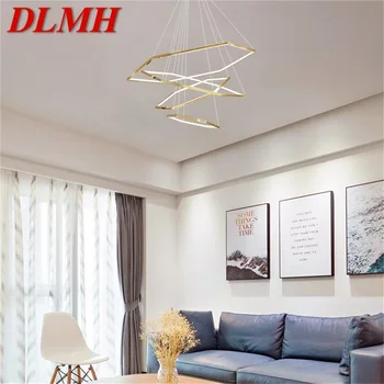 DLMH Északi Medál Arany Fények Kreatív, Modern LED-es lámpa, Lámpa Otthoni Dekoráció Nappali