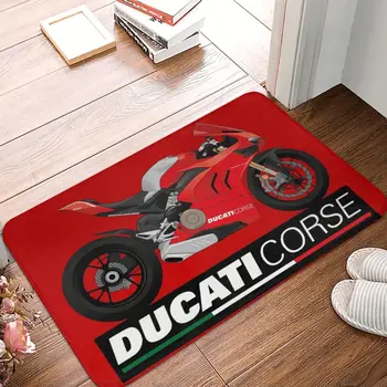 Ducati Corse Lábtörlő Szőnyeg Szőnyeg Szőnyeg Footpad Poliészter Anti-slip Tartós Bejárat, Konyha, Hálószoba, Wc, Erkély