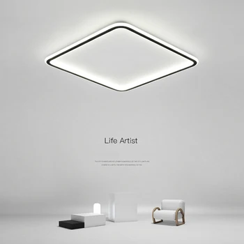 Egyszerű, Mennyezeti Lámpa, Ultra-vékony, LED Nappali Hálószoba Kör Tér Étterem Csillár Skandináv Stílus Világítás