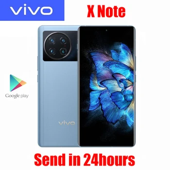 Eredeti VIVO X Megjegyzés 5G mobiltelefon Snapdragon8 Gen1 NFC 7 hüvelykes AMOLED 5000Mah 50MP 5X Optikai Zoom 80W Szuper 50W Vezeték nélküli Töltés