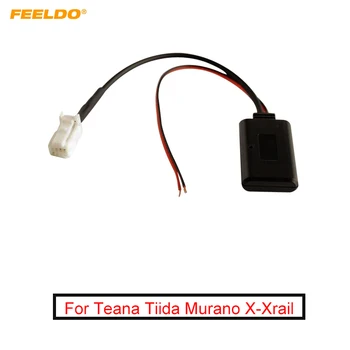 FEELDO Autó Aux-a Vezeték nélküli Bluetooth-Adapter Modul Audio Rádió Vevő Micphone A Teana Tiida Murano X-Xrail Aux Kábel
