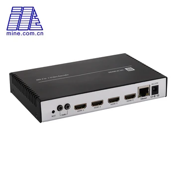 Gyári Ár 4 Csatornás H. 265 HDMI 4 az 1-ben IP Streaming Kódoló Támogatás HTTP RTSP RTMP UDP ONVIF