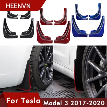 Heenvn 2021 Model3 Szénszálas A Tesla Model 3 sárfogó Őr Sárvédő Mellső Sárvédő Hátsó Kerék Tesla Három ABS Tartozékok