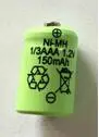 ingyenes szállítás 10db/sok ni-mh 1,2 v 1/3aaa 150mah újratölthető akkumulátor Napelemes akkumulátor nimh akkumulátor