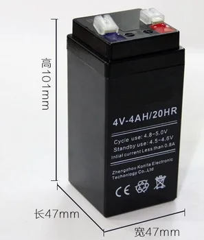 Ingyenes szállítás 4V 4 ah-s ólom-sav akkumulátor újratölthető akkumulátor