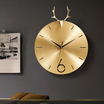Kezét Falióra Dekoráció Ajándék Arany Kör Művészet Nagy Egyedi Falióra Luxus Modern Design Csendes Hálószoba Akkumulátor Reloj De Olyan Óra