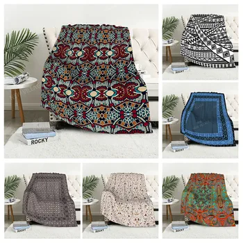Kockás ülőgarnitúra a Térdet takaró téli meleg ágyban cover takarót Dekoráció bohém, meleg gyapjú Északi Vintage Marokkó Puha, szőrös