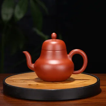 Kézzel festett Dahongpao teáskannában, Zisha Teáskanna, Yixing Kézzel készített Pot, Kung-Fu Teaware, Lila Agyag Drinkware a Puer
