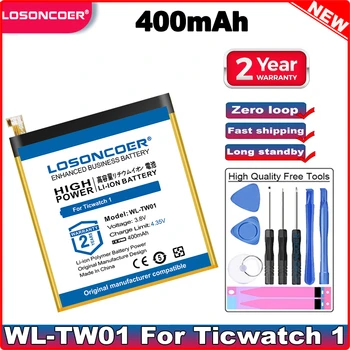 LOSONCOER 400mAh WL-TW01 Akkumulátor Ticwatch 1