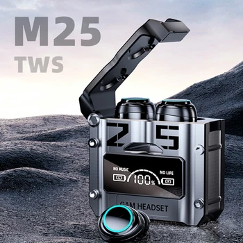 M25 Tws Vezeték nélküli Bluetooth-kompatibilis 5.3 Binaural Fejhallgató zajcsökkentés Sztereó Touch Digitális Kijelző Zene, Játék Fülhallgató