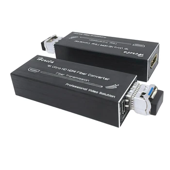 Mini 4K HDMI-Optikai Átalakító a SFP Modul 1080P Tömörítetlen Nem Latency Egyetlen Mód, Egyetlen Szál 10KM Optikai Adó-vevő