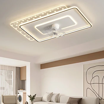 Modern mennyezeti lámpa hálószoba összecsukható ventillátor mennyezeti ventilátor led kontroll -, mennyezeti lámpa, nappali világítás