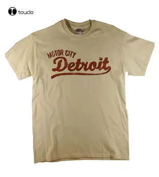 Motor City Detroit Americana Természetes T-Shirt Ideális Ajándék Ingyenes Szállítás az egyesült Királyság Póló Divat Vicces Új Xs-5Xl