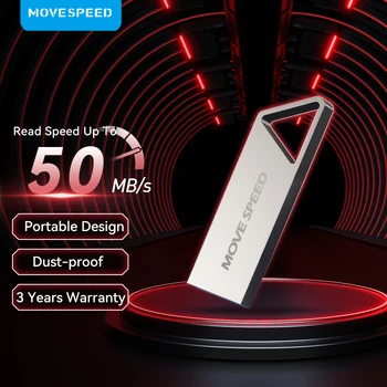 MOVESPEED Hordozható Pendrive 50MB/s Sebességű pendrive 64 GB 32 GB, 16 GB 8 GB 4 gb-os USB Flash Drive-val Szabad Hajózás az Asztali