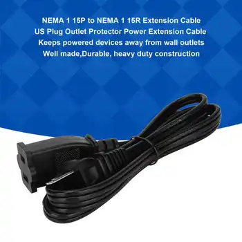 NEKÜNK Dugó Hosszabbító Kábel NEMA 1 15P, Hogy NEMA 1 15R Tápegység Kábel Nyomtató Számítógép, Fényképezőgép US Plug 125V forró