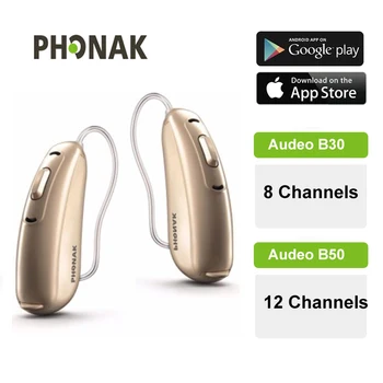 Phonak Audeo B30/B50 RIC 312 Hallókészülékek a Digitális 8/12 csatornák Programozható Hallókészülékek a Süketség,2 Év Garancia