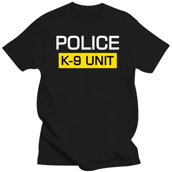 Rendőrségi Kutya K9 K-9 Egység Logó Fekete póló USA Méret