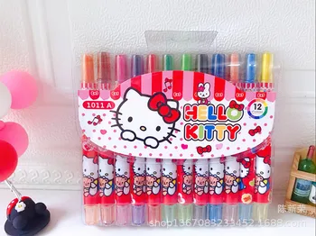 Sanrio hello kitty rajzfilm gyerekeknek zsírkréta lány, fiú, forgó ecset gyermekek forgó kitöltése zsírkréta, toll graffiti