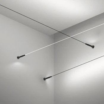 Skyline Fény Minimalista Led Line Fali Lámpa Nappali Lámpa Hálószoba Art Lakberendezés Háttér Dekoráció, Fali Lámpa Lámpatest